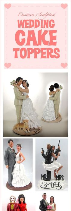 Awesome 57 Unique Wedding Cake Toppers Cake Toppers That Look Like The Bride And Groom Are Sooo Awesome