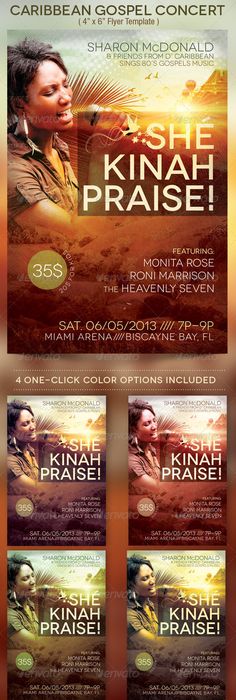 gospel concert flyer template