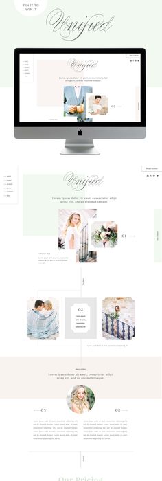 custom squarespace template inspiration - this is soooo gorgeous and