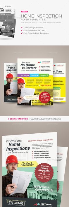 home inspection flyers