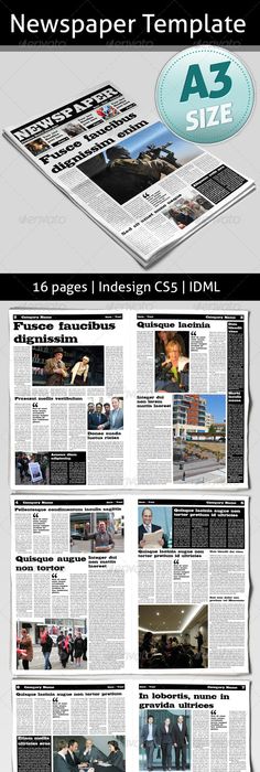 24 pages newspaper template newspaper template and print templates