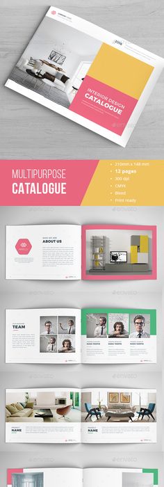square brochure catalogs by tujuhbenua on creativemarket booklet design template