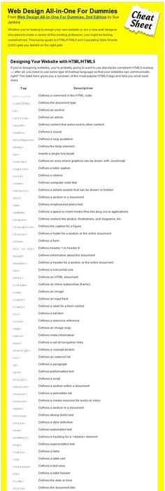 The Ultimate HTML 5 Cheat Sheet Design websites, Infographics and - new blueprint css cheat sheet The Ultimate HTML 5 Cheat Sheet Design websites, Infographics and - new blueprint css cheat sheet