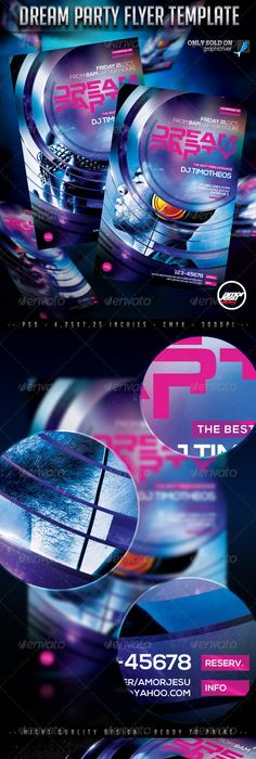 Turn Up The Party Flyer Template Flyer template, Party flyer and