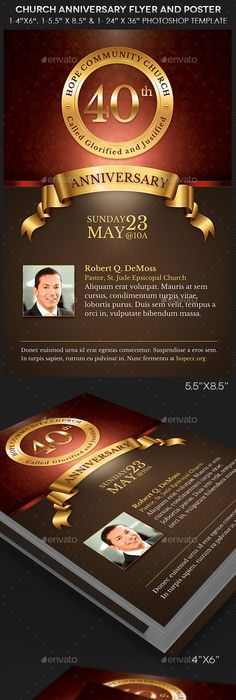 anniversary flyer template