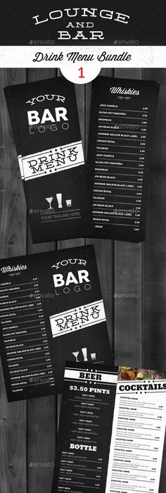 drink menu template
