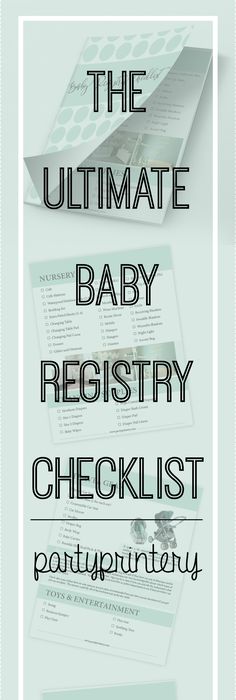 ultimate baby registry checklist