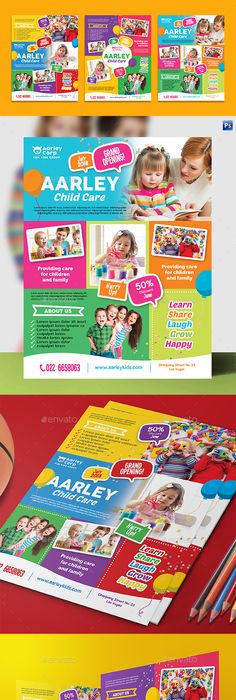 child care flyer design