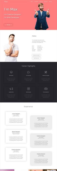 resume portfolio website