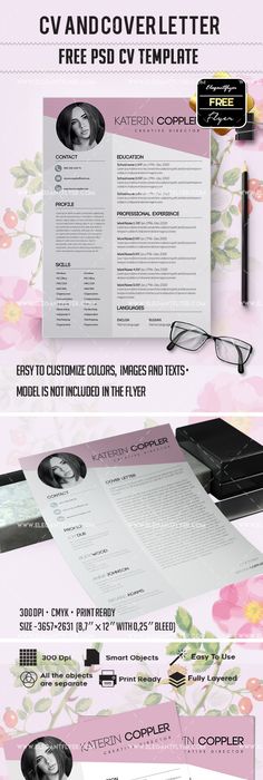 Modern Covering Letter and CV Resume template free, Psd templates - resume 4 free Modern Covering Letter and CV Resume template free, Psd templates - resume 4 free