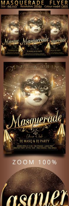 masquerade poster template