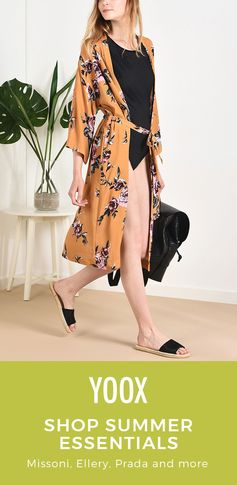 Dress to impress all season long! Find all the top summer trends on @YOOX. Shop floral dresses, mules, swimwear, and bodysuits from your favorite  top designers like Miu Miu, Dolce & Gabbana, Rochas and more.