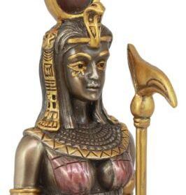 Ebros Egyptian Goddess Of Motherhood Music And Dance Hathor Statue Bronzed Sculpture Mansion of Horus Sculpture Brand change to:Ebros Gift Ebros Egyptian Goddess Of Motherhood Music And Dance Hathor Statue Bronzed Sculpture Mansion of Horus Sculpture Brand change to:Ebros Gift