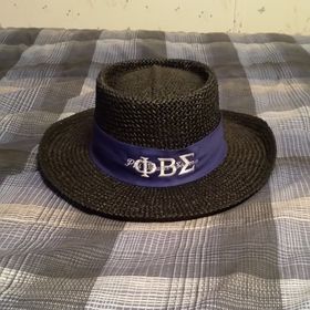 PHI BETA SIGMA FRATERNITY FEDORA DRESS STYLE HAT GOMAB 1914 BLUE PHI