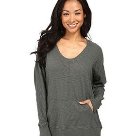 Pivaconis Womens Casual Printed Crewneck Long Sleeve Top Pullover Sweatshirts Gray X-Small