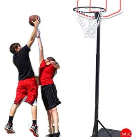 5.8-7.4 ft Height Adjustable US Stock Basketball Hoop Indoor Outdoor Basketball Hoop System Johan Goal Portable Basketball Hoop Portable Mini Basketball Hoop System for Kids