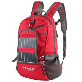 ECEEN Solar Powered Backpack with 20 Watts Solar Charger 78L Rucksack
