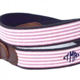 RedFish Belt or Sailboat on Navy Ribbon with Cotton//Leather Ends