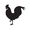Black Rooster Decor