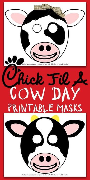 Chick-fil-A Cow Working day Paper Plate Cow Masks With No cost Print photograph about Chick Fil a Printable Cow Costume named Chick-fil-A Cow Working day Paper Plate Cow Masks With No cost Print