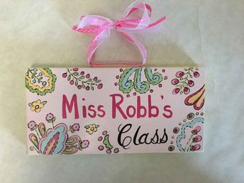 baseball name sign hand painted signs kids name plaques