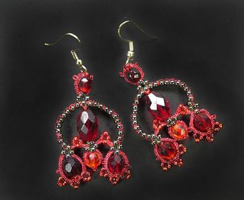Tatting Pattern Earring Tutorial Pdf Shuttle Lace Jewelry Tatting Pattern Earring Tutorial Pdf Shuttle Lace Jewelry Frivolite Earrings Tating Beadwork