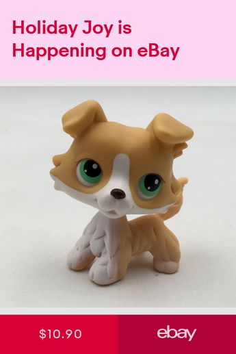2pcs Plum Cream Shorthair Cat #391 Littlest Pet Shop LPS #1262 Collie Dog Puppy