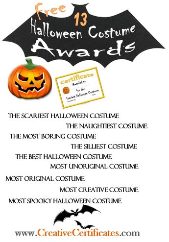 free printable halloween award certificates it s a certi