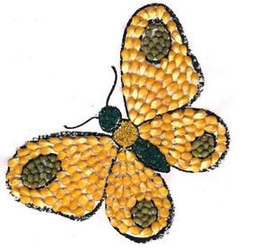 Gambar Kolase Kupu Dari Biji Bijian Gambar Kolase Kupu Dari Biji Bijian