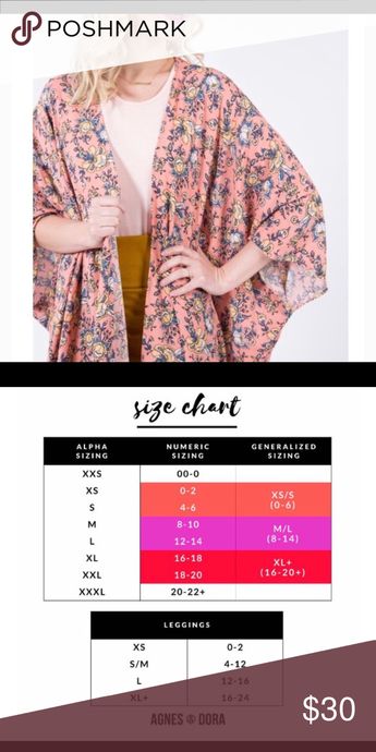 Agnes And Dora Oakley Size Chart