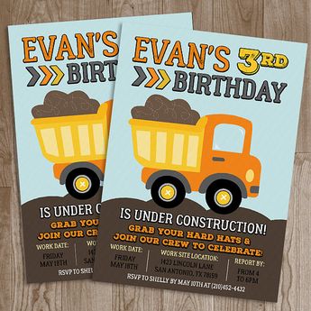 construction birthday invitation construction birthday par