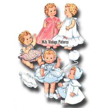 20 inch dydee doll doll clothes sewing pattern Vintage 1930/'s McCall 632