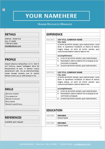 vintage resume template free cover letter for word psd