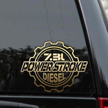 Vinyl Decal Sticker D-MAXDiesel Truck Turbo Powerstroke 2500 Utah Coal Rollers
