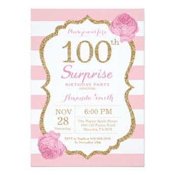 ballerina baby shower pink and gold glitter invitation