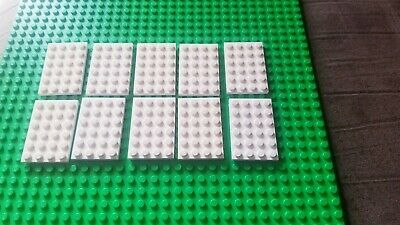 New LEGO Lot of 4 Green 4x6 Plate Pieces