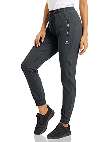 MAGCOMSEN Women's Quick Dry Jogger Hiking Pants with Zipper Pockets Closed Bottom Sweatpants for Workout Running Gym MAGCOMSEN Women's Quick Dry Jogger Hiking Pants with Zipper Pockets Closed Bottom Sweatpants for Workout Running Gym