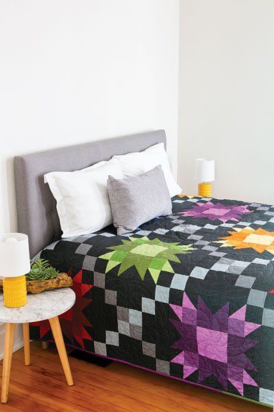 Winter Solstice Queen Quilt Kit Bed Patterns Modern Winter Solstice Queen Quilt Kit Bed, Queen Size Bed Quilt Kits