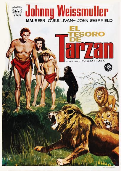 El Tesoro De Tarzán Tarzán Tarzan Pelicula Películas Antiguas