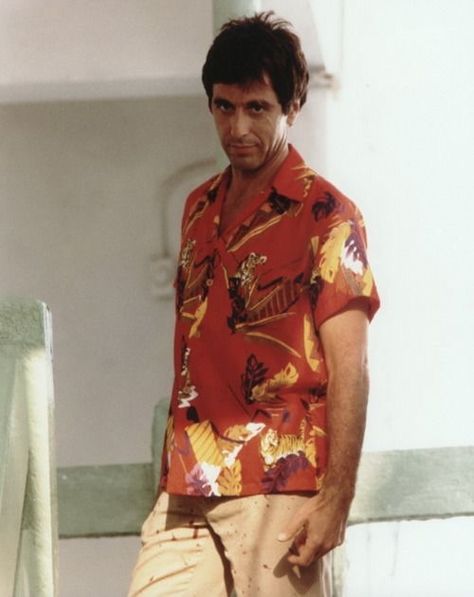 Tony Montana | Scarface, Al pacino, Hawaiian shirt