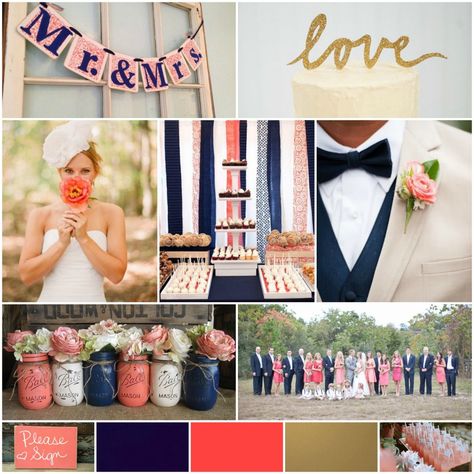 C Peach Navy And Gold Summer Wedding Colour Scheme C Peach Navy And Gold Summer Wedding Colour Scheme Colors Blog A Hue For Two Http Www Ahuefortwo Pinterest