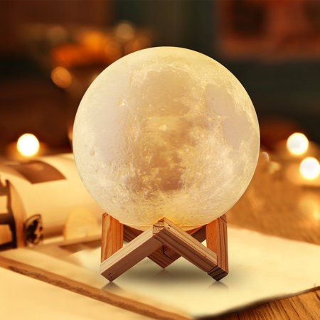 3d Printing Moon Lamp Moonlight Usb Led Night Lunar Light Touch Color Changing In 2020 Moon Nightlight Night Light Lamp Moon Light Lamp