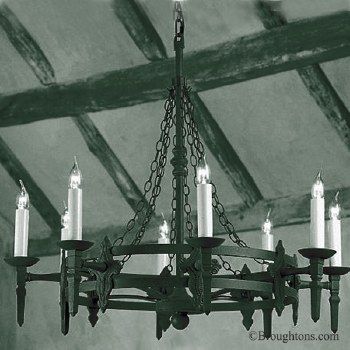 Iron 8 Light Black Chandelier Iron 8 Light Black Chandelier