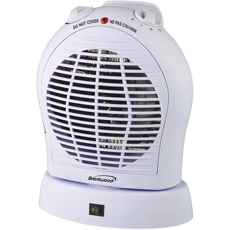 Watt Electric Fan Compact Heater Speed Oscillating Fan Heater