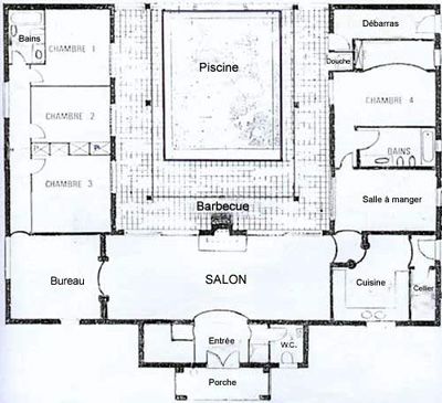 Container House - Maison en U avec patio - Who Else Wants Simple - plan salon cuisine sejour salle manger Container House - Maison en U avec patio - Who Else Wants Simple - plan salon cuisine sejour salle manger