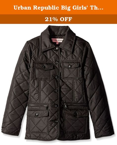 Osh Kosh BGosh Baby Girls Infant Grey Classic Heavyweight Heart Print Puffer Coat