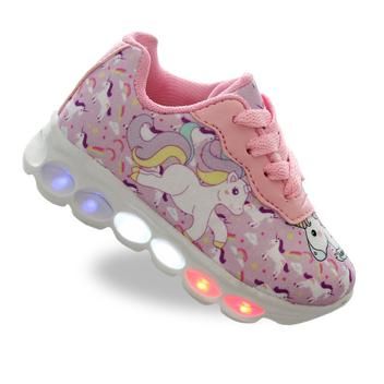 Tenis LED luzinha infantil unicornio feminino - Pemania - Magazine Dilaevoce | Tênis led, Tenis, Calçados infantis
