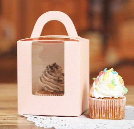 Fairy Cake Boxes With Clear Window Gift Box Muffin 1/5/10 Pcs Single Cupcake Fairy Cake Boxes With Clear Window Gift Box Muffin 1/5/10 Pcs Single Cupcake