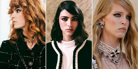 Chanel Cruise 2021 2022 Defilesinin Asi Ve Kadinsi Guzellik Detaylari 2021 Chanel Cruise Guzellik Makyaj Gorunumleri