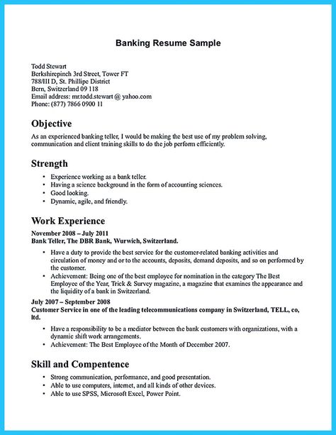 nice Learning to Write from a Concise Bank Teller Resume Sample - banker resume sample nice Learning to Write from a Concise Bank Teller Resume Sample - banker resume sample